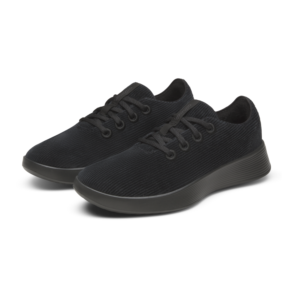 Men's Runner Go - Corduroy - Natural Black (Dark Grey Sole) - Image 5