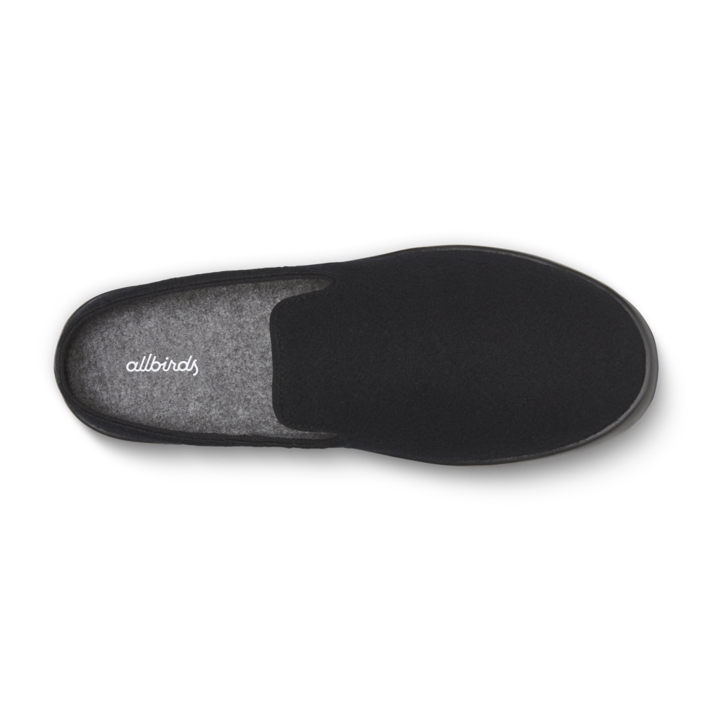 Women's Wool Lounger Mule - Natural Black (Natural Black Sole) - Image 3