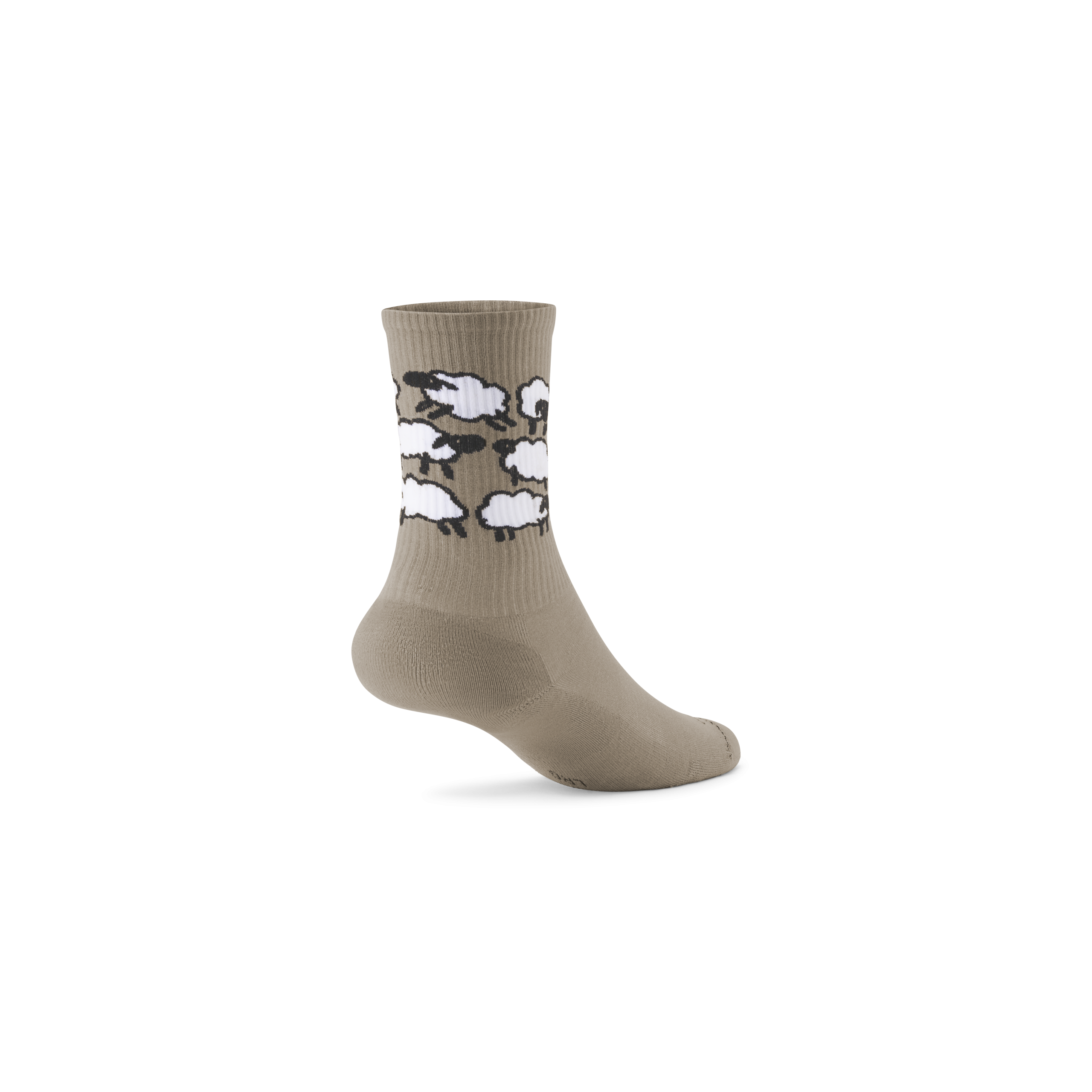 Anytime Crew Sock - Rugged Beige/Blizzard (Natural Black Sole) - Image 2